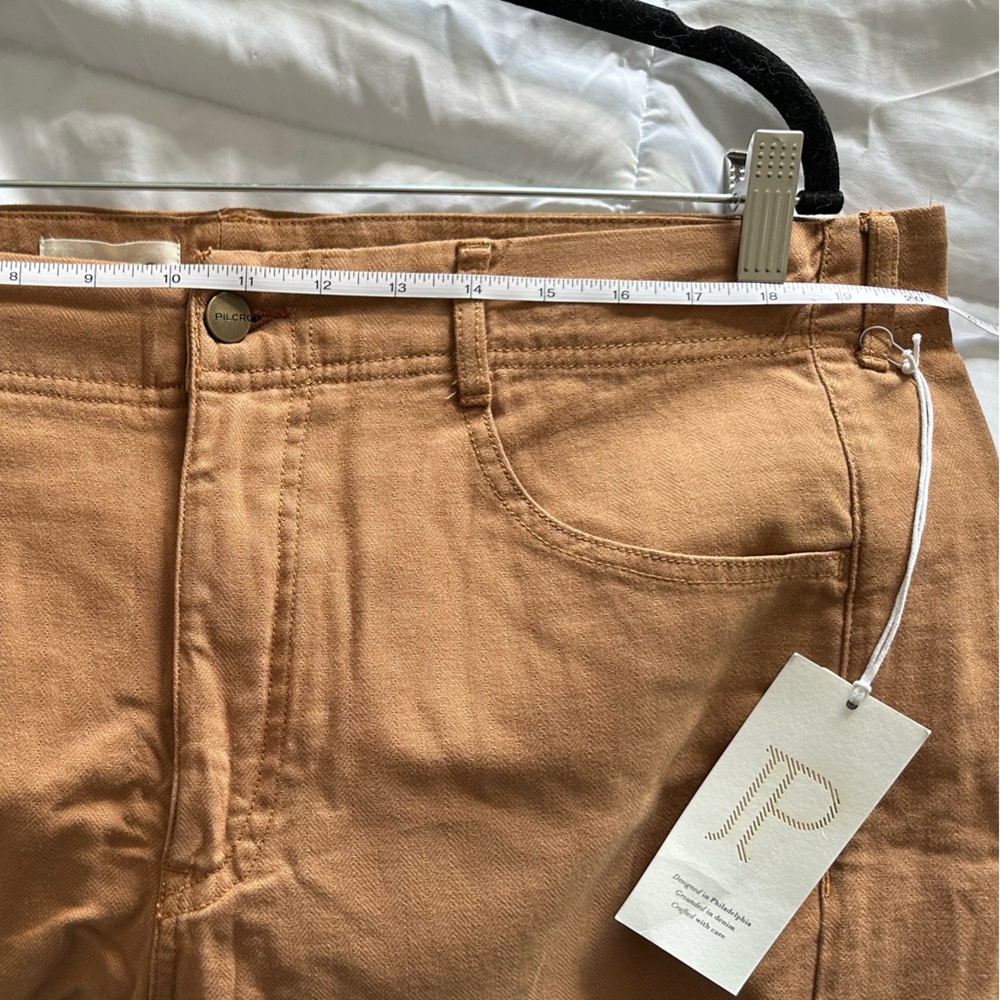 NWT Pilcro By Anthropologie The Adi Mid-Rise Flare Trousers Herringbone Wide Leg - Picture 15 of 17